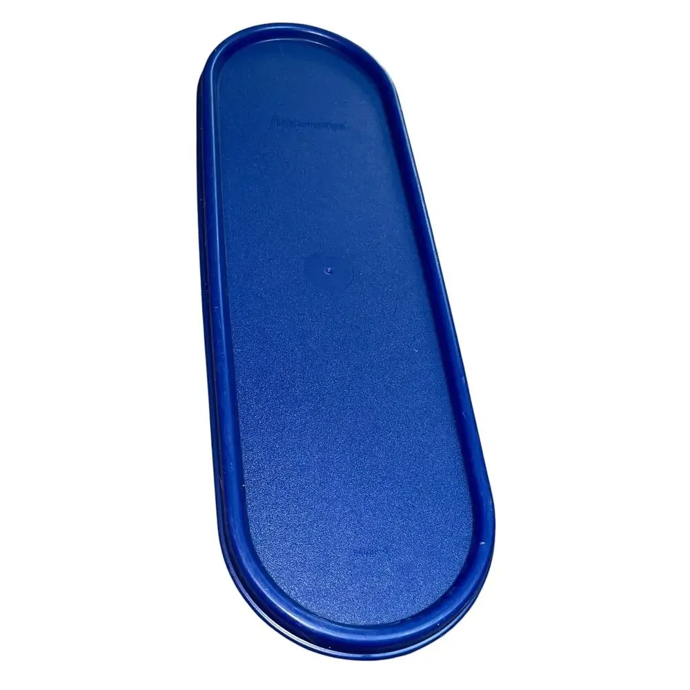 Tupperware 2402A Modular Mates Super Oval Replacement Seal Lid Navy Blue USA